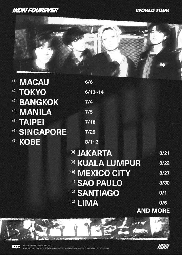 iKON Unleashes 'FOUREVER' World Tour: Dates, Cities, & The Power of Four! cover