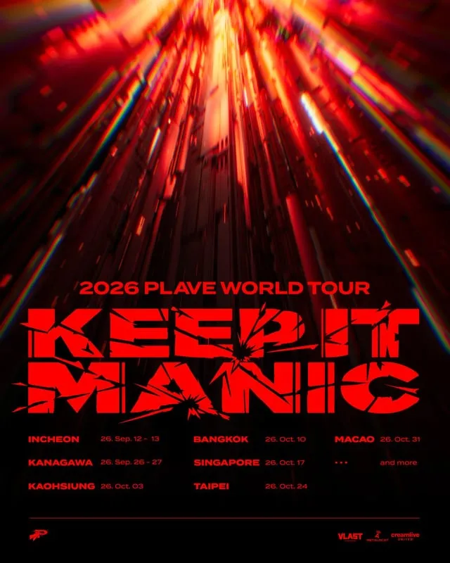 PLAVE Unleashes Global Fury with 2026 'KEEP IT MANIC' World Tour! cover