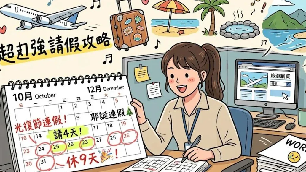 光復節連假免補班 請4天特休可連放9天 cover