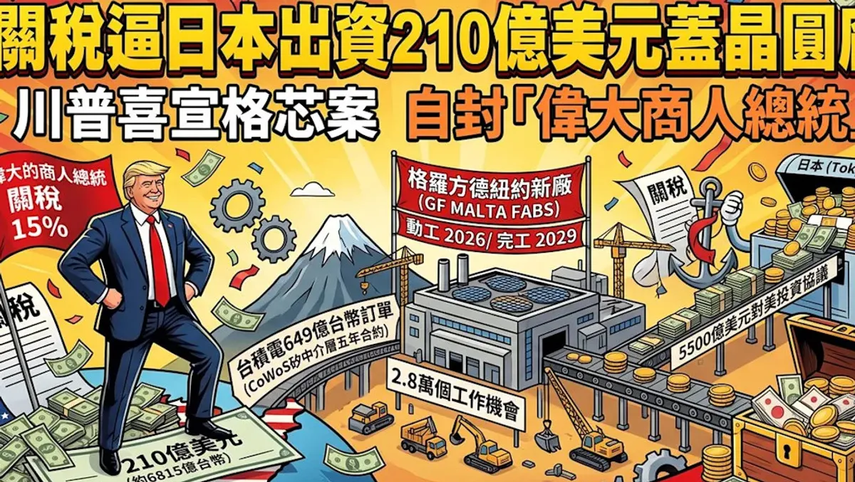 日本出資210億美元助格羅方德在美建兩座晶圓廠 cover
