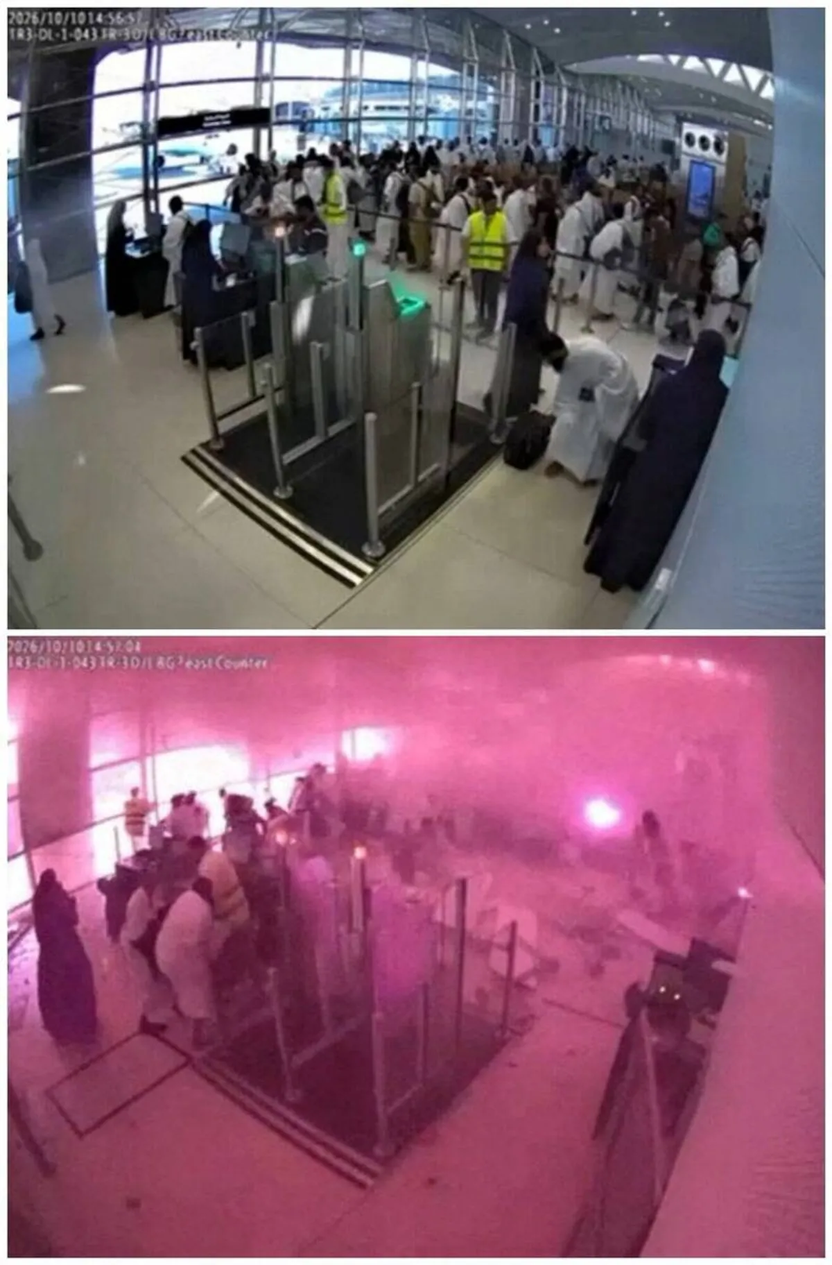 沙烏地首都機場遇襲畫面曝光 天花板碎片砸向朝聖者 cover